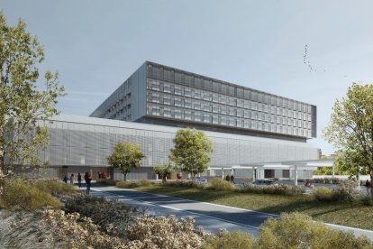 Imagen virtual de cómo será el nuevo complejo sanitario, que entrará en funcionamiento en 2026.