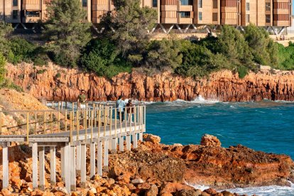 La pasarela de la Torre Nova de Salou.
