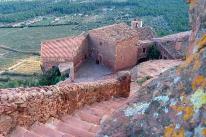 Escalera de acceso a la capilla de Sant Ramon.