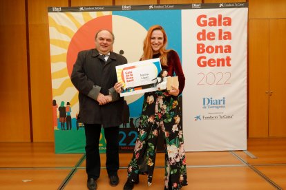 El concejal de Tarragona Jordi Fortuny, con Marina López.