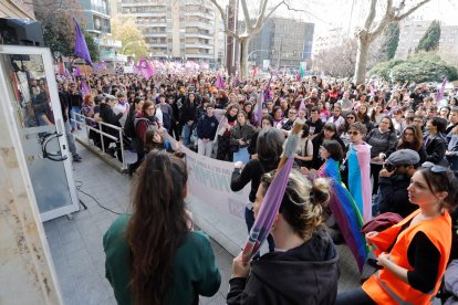 Inicio de la concentración en la plaza Imperial Tarraco.