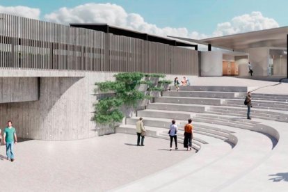 El aspecto que tendrá el paso de ciudad en el lado que da al Campus Bellissens de la URV.