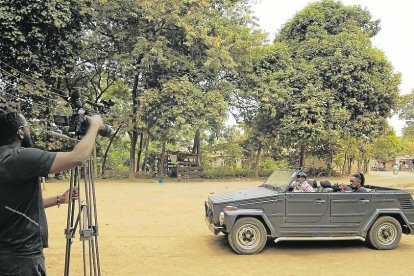 Rodaje de la película ‘Lost and found’ del director Henry Mwakajumba.