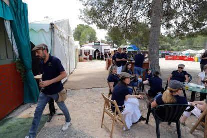 El Rocío vivió ayer su segunda jornada en el Loreto.