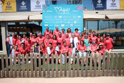 Entre los participantes estaban el president del Parlament, Josep Rull; y la vicepresidenta del Govern, Laura Vilagrà. cedida