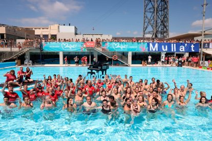 Acto en el Club Natació Atlètic Barceloneta. cedida