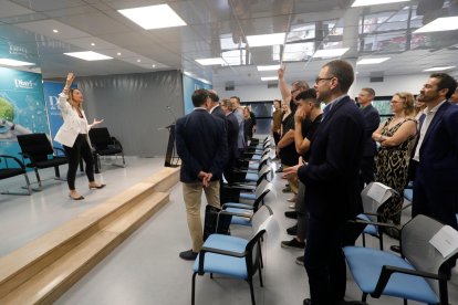 Instante de la conferencia de Inés Torremocha.