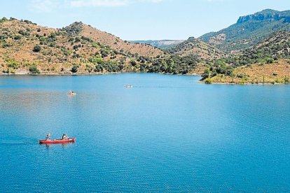 Estado del pantano de Siurana en el año 2020.