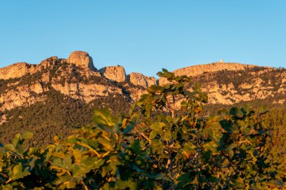 La Serra de Llaberia vista desde Colldejou.