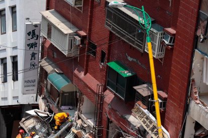 Sureste de Taiwán como consecuencia del terremoto.