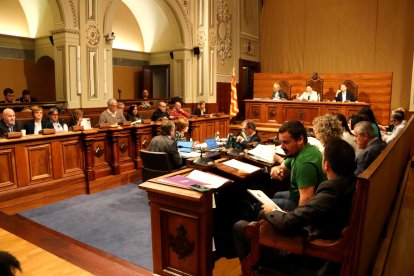 Imagen del pleno del Ayuntamiento de Tarragona.