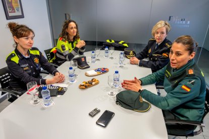 De izquierda a derecha: Reina, Vidal, García y Collado, en la mesa redonda celebrada en el ‘Diari’.