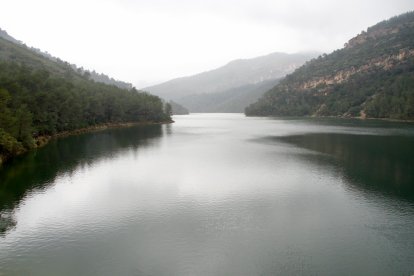 Estat actual de l’embassament, fregant la seua màxima capacitat.