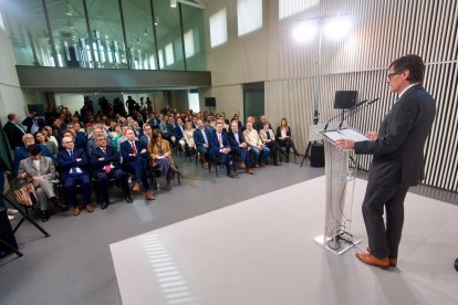 Conferència de Salvador Illa a Tortosa.