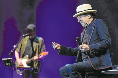 Sabina, durante su show en Madrid de esta semana.