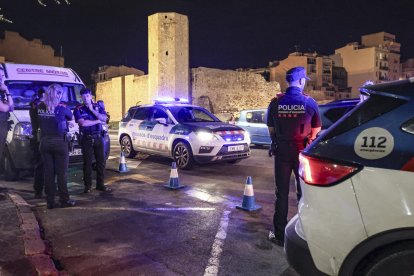 Punto de vigilancia en la plaza Unesco.