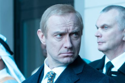 El actor británico Jude Law caracterizado como Vladimir Putin para 'The Wizard of the Kremlin