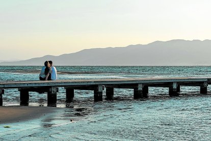 El muelle del Trabucador.