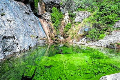 Una de las balsas de La Caramella.