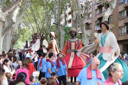La tradicional Baixada dels Elements del Seguici.