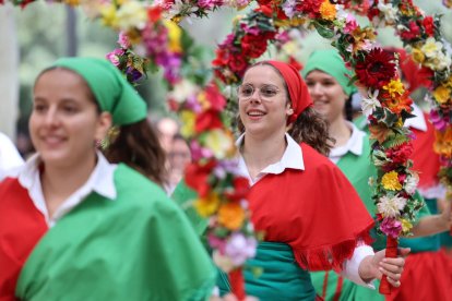 La tradicional Baixada dels Elements del Seguici.