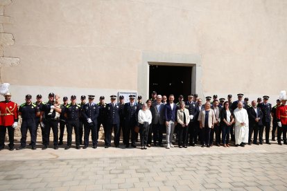 Foto de familia en el Santuari de la Mare de Déu de la Pineda.