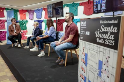 D'esquerra a dreta, Marc Griso, Rosa Maria Rovira, Aina Mallol i Albert Oliva.