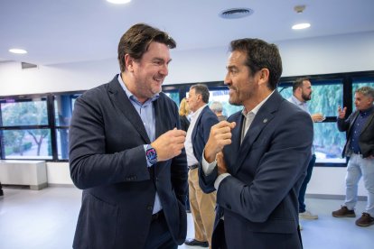 Santiago Batchilleria, consejero delegado del 'Diari de Tarragona, junto a Daniel Martín, director general de la Cambra de Comerç de Tarragona.