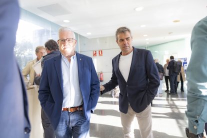 El alcalde de Salou, Pere Granados, junto al CEO de los torneos MareNostrum, Albert Viñas.