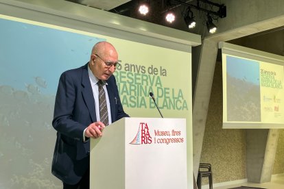 Pere López fue el impulsor para proteger la zona rocosa sumergida de Coma-ruga