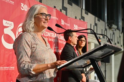 La presidenta de la Lliga contra el Càncer, Agustina Sirgo