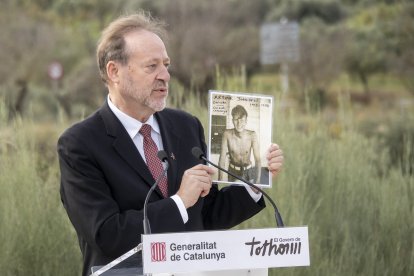 Andrew Johnson, nebot d’Arthur Johnson, un brigadista canadenc que va morir amb 22 anys.