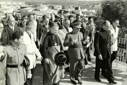 Francisco Franco visitó la Residencial de Tarragona el 24 de octubre de 1957