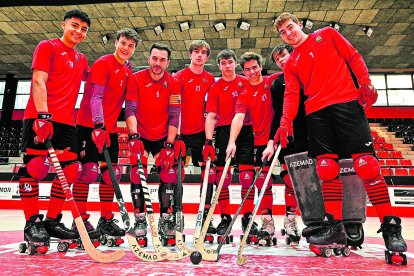 Diego Rojas, Ferran Giménez, Joan Salvat, Roger Fargas, Guillem Jansà, Carles Casas, Nil Viña y Pol Martínez, los canteranos que han conquistado la primera plantilla.