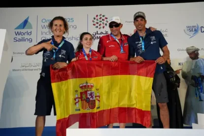 El quipo espeñol que ha triunfado en Oman