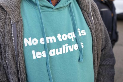 Unos cincuenta payeses se han manifestado este lunes para pedir mejoras para el sector.