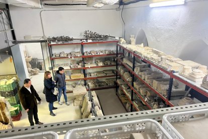 La zona de las lápida, en el Seminari.