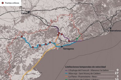 El mapa de las limitaciones temporales de velocidad