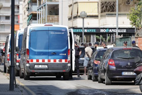 Uno de los detenidos el martes en la operación de Mossos d'Esquadra y Policía Nacional.