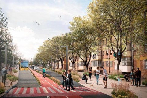 Així és la simulació del futur Eix Astorga.