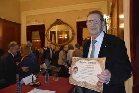 Joan Amorós, un dels impulsors del Moviment Gaudí la setmana passada al Círcol.