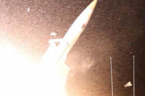 Un lanzamisiles norteamericano en acción