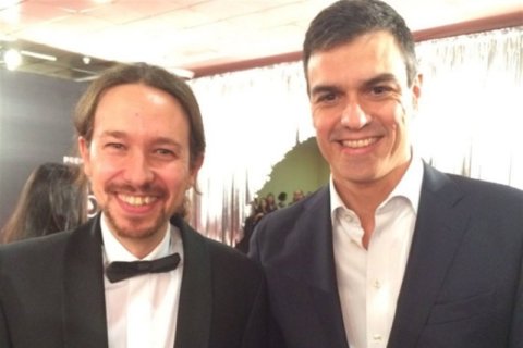 Pablo Iglesias y Pedro Sánchez / ACADEMIA DE CINE