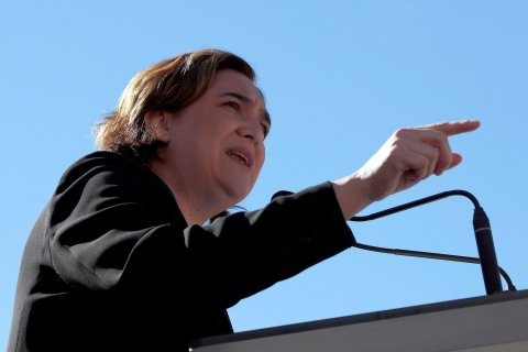 Ada Colau, durante un acto político