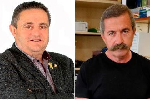 Lluís Maria Castellví, alcalde de L’Argentera desde 1987, y Jaume Casas, de La Riera desde 1983.