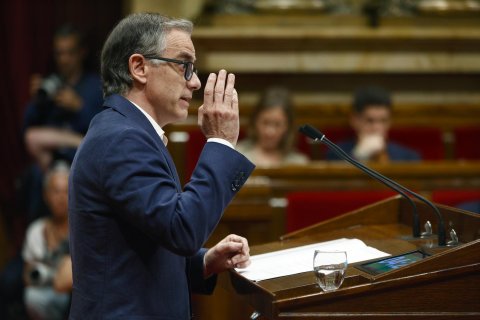 El líder de Esquerra Republicana de Catalunya en el Parlament, Josep Maria Jové, en una imagen de archivo