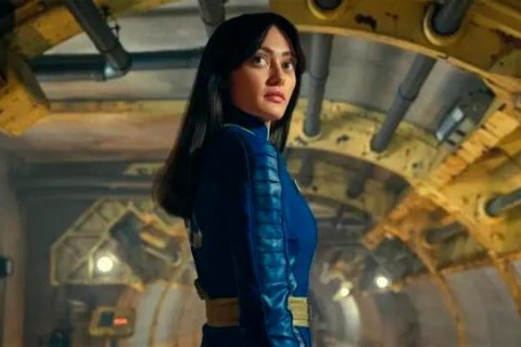 Ella Purnell interpretando a Lucy en Fallout.
