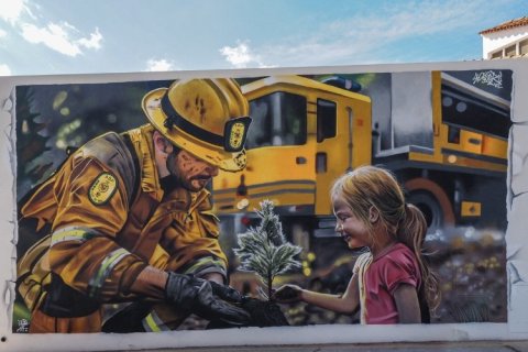 Mural en La Bisbal del Penedès