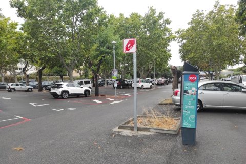 Zona roja aparcamiento Calafell