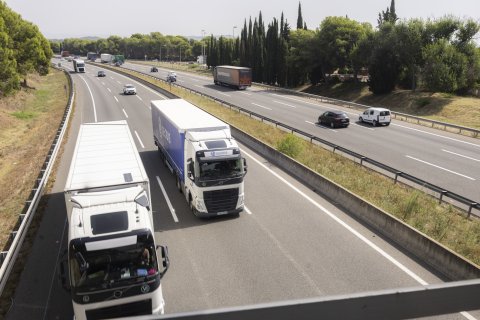 La AP-7 en su tramo entre Tarragona y Barcelona.